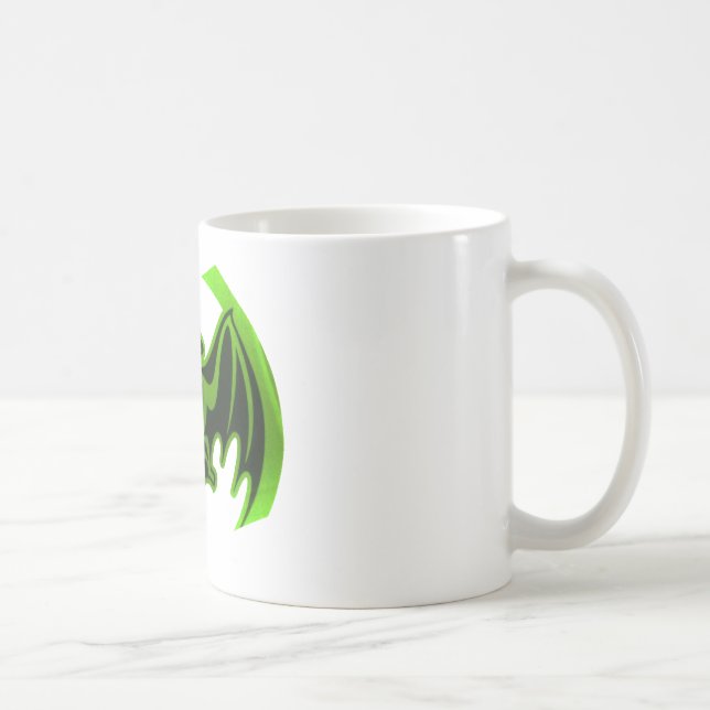 Bat Green MUSEUM Zazzle Geschenke Tasse (Rechts)