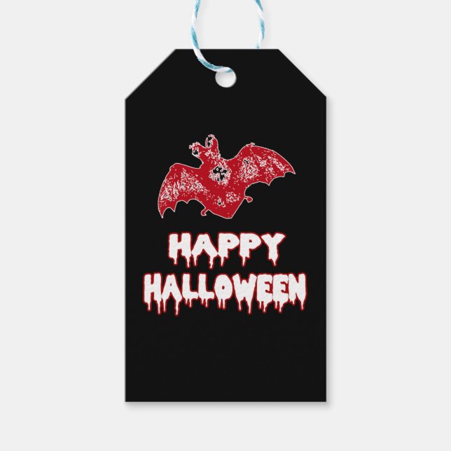 Bat Halloween Bat Kostüme Geschenkanhänger (Vorderseite)