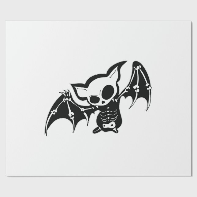 Bat Halloween           Geschenkpapier (Flach)