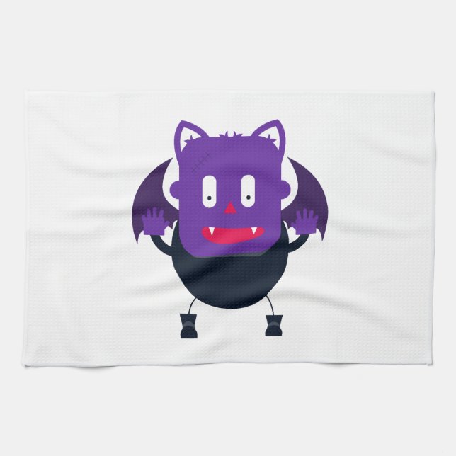 Bat halloween         geschirrtuch (Horizontal)