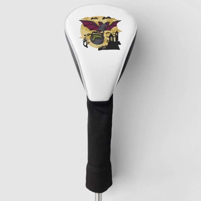 Bat Halloween Golf Headcover (Vorderseite)