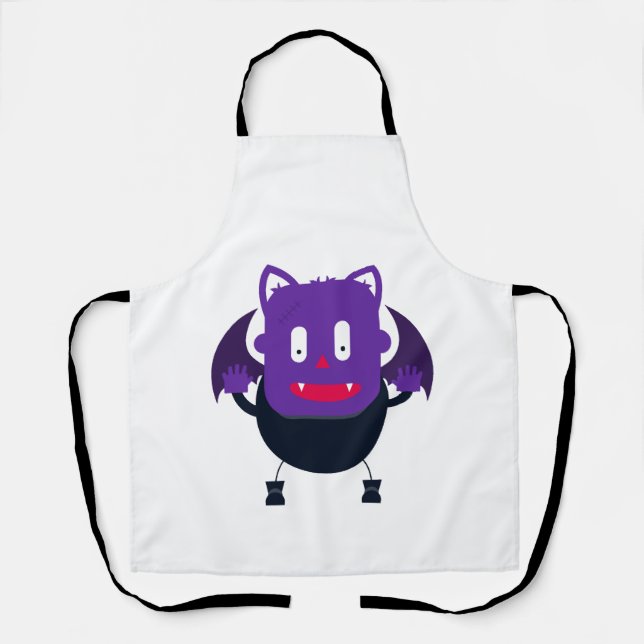 Bat halloween         schürze (Vorderseite)