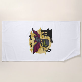 Bat Halloween Strandtuch