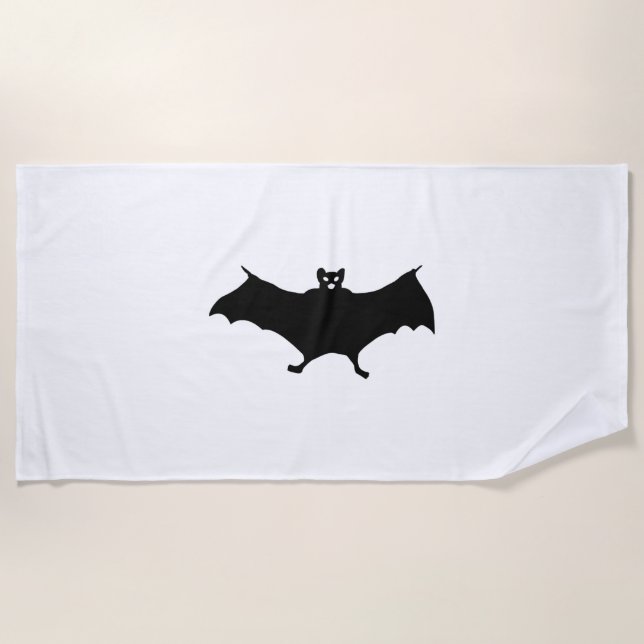 Bat Halloween Strandtuch (Vorderseite)