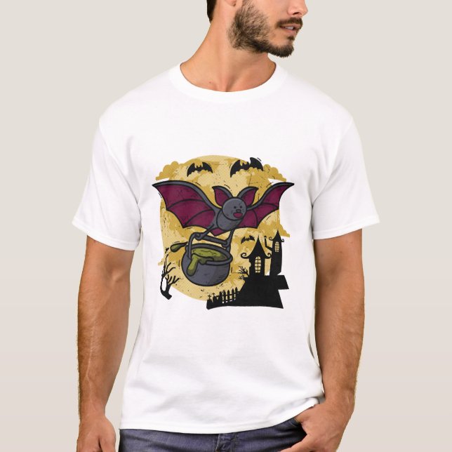 Bat Halloween T-Shirt (Vorderseite)