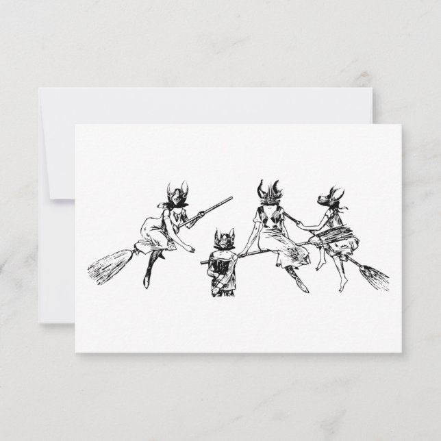 Bat Hexen Einladung (Vorderseite)