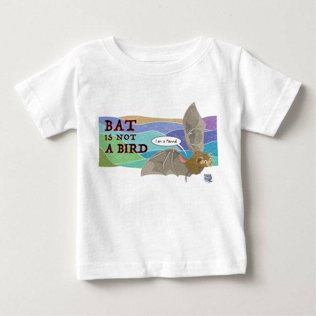 Bat ist kein Vogel Baby T-shirt (Vorderseite)