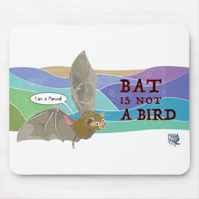 Bat ist kein Vogel Mousepad (Vorne)
