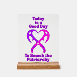 Bat’leth Herz - Patriarchat zerschlagen Acrylschild