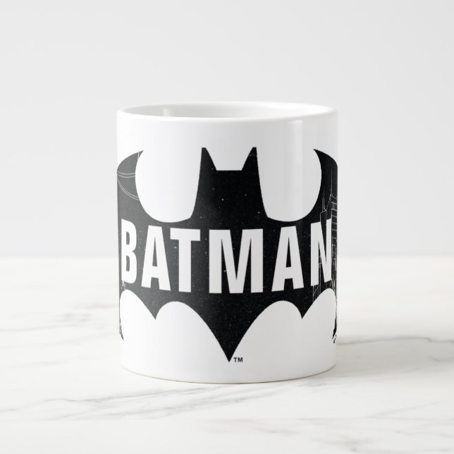 Bat-Logo mit Gotham-Ätzung Jumbo-Tasse (Vorderseite)