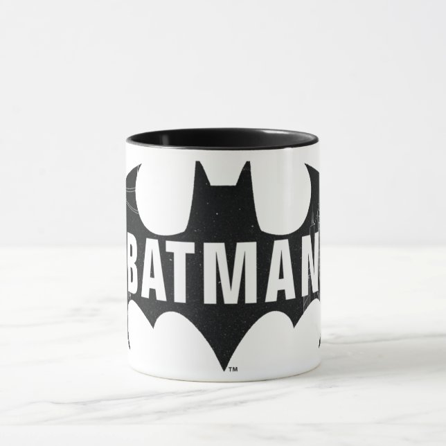 Bat-Logo mit Gotham-Ätzung Tasse (Zentrum)