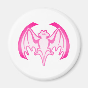 Bat Magenta Inv The MUSEUM Zazzle Geschenke Magnet