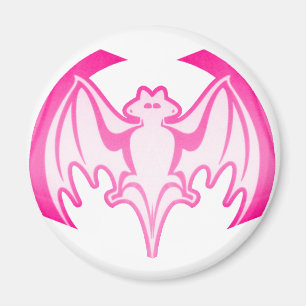 Bat Magenta Inv The MUSEUM Zazzle Geschenke Magnet