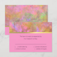 Bat Mitzvah Abstract Design in rosa RSVP-Karte