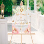 Bat Mitzvah Akryllische Begrüßung Schildkröten Sch Acrylschild<br><div class="desc">Treten Sie ein in einen Traum, umhüllt von zarten Schmetterlingsküssen und der sanften Kresse von rot rosa mit unserer Mitzvah Bat Einladung. Erleben Sie Liebe, Freude und das Versprechen einer blühenden Jugend, gefeiert in der Anmut unseres rosa Blush Gown Designs. Inspirier deinen Gästen eine Einladung, die Eleganz und unvergessliche Momente...</div>