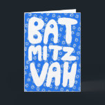 BAT MITZVAH Anpassbarer Star von David Pattern Karte<br><div class="desc">Handgezeichneter Text und Sternmuster von mir für Sie. Fügen Sie Ihren eigenen Text in die Innenseite der Karte ein. Für weitere Designs und Farben Karo mein Shop! Oder lass mir Bescheid, wenn du etwas Angewohntes willst. Ich habe auch passendes Packpapier und natürlich sowohl Bar und Bat Mitzvah Versionen! Frag, wenn...</div>