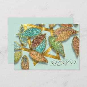 Bat Mitzvah Aqua Brown Glittery Petals Star Einladung