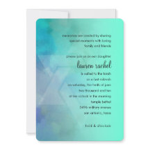 Bat Mitzvah Aqua und Blue Star von David