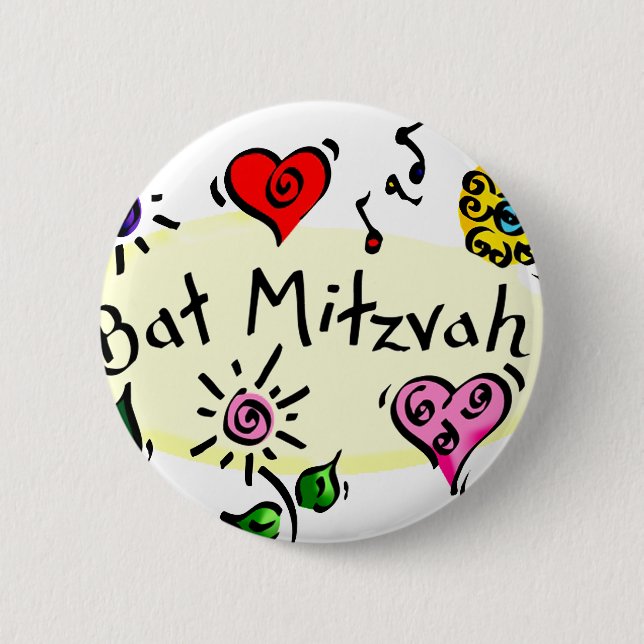 Bat Mitzvah Button (Vorderseite)