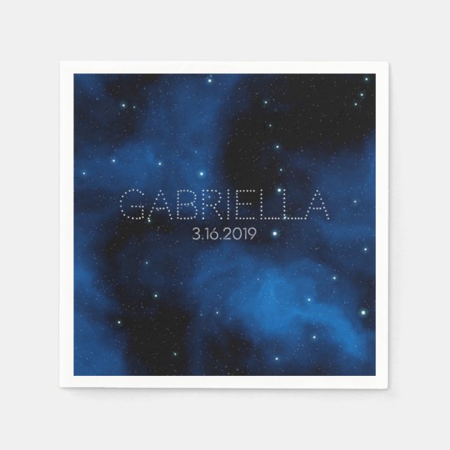 Bat Mitzvah Cocktail Napkin Serviette (Vorderseite)