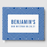 BAT MITZVAH cooles fett geometrisches Muster könig Gästebuch<br><div class="desc">von kat massage >>> https://linktr.ee/simplysweetpaperie <<<</div>