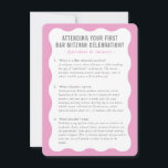 BAT MITZVAH Dienstinformationen Hinweise Rosa grau Einladung<br><div class="desc">von kat massard >>> WWW.SIMPLYSWEETPAPERIE.COM << Eine praktische Einlage für Ihren BAR/BAT MITZVAH,  in der einige Fragen und Antworten beschrieben werden</div>