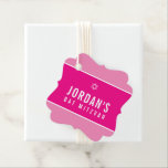 BAT MITZVAH einfach, modern und hell rosa Geschenkanhänger<br><div class="desc">von kat massard >>> https://linktr.ee/simplysweetpaperie << Ein einfaches,  personalisiertes Tag,  das sich perfekt eignet,  um Tags für Ihre besondere Veranstaltung zu bevorzugen.</div>