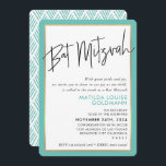 BAT MITZVAH einfaches minimales, modernes Minze Go Einladung<br><div class="desc">per kat massard >>> kat@simplysweetPAPERIE.com <<< Liebe das Design, aber möchte einige Änderungen sehen - ein anderes Farbschema, Produkt, ein Foto hinzufügen oder angepasst für einen anderen Anlass - keine Sorgen einfach kontaktieren Sie mich per E-Mail - ich bin gerne behilflich! - - - - - - - - -...</div>