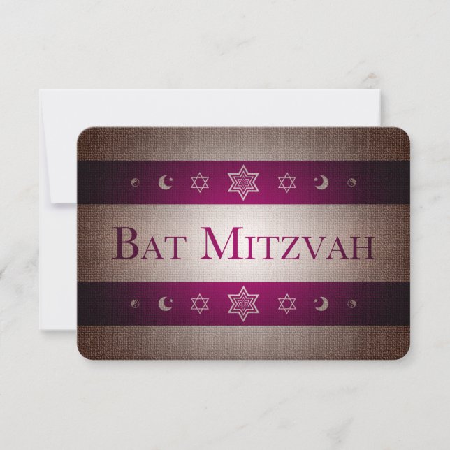 Bat Mitzvah Einladung (Vorderseite)