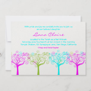 Bat Mitzvah Einladung Liana Claire Schimmery
