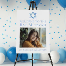 Bat Mitzvah Foto Blue Star von David Party