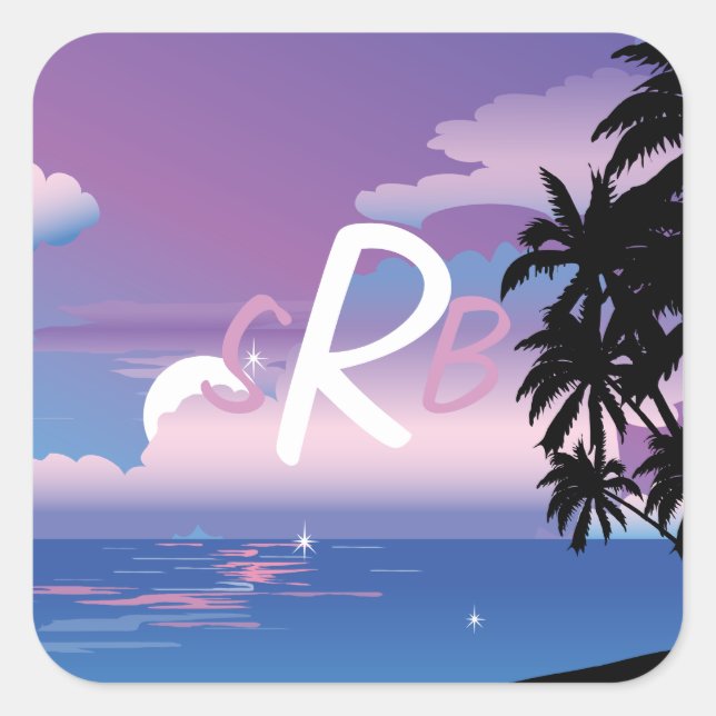 Bat Mitzvah für Shelley Quadratischer Aufkleber (Vorderseite)