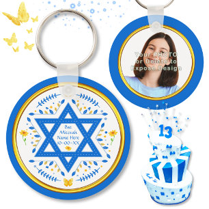 Bat Mitzvah Giveaways Personalisiert, Bat Mitzvah Schlüsselanhänger