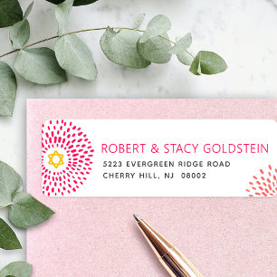 Bat Mitzvah Hot Pink Sternenexplosion Typ Groovy A