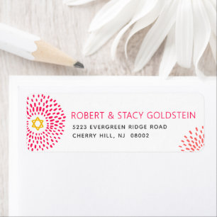 Bat Mitzvah Hot Pink Sternexplosion Typ Groovy Ans