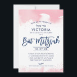 BAT MITZVAH INVITE handbuchstabiert rosa Aquarell Einladung<br><div class="desc">von kat massard >>> kat@simplysweetPAPERIE.com << Ein super cooles und modernes Einladungs-Design für die BAT MITZVAH TIP Ihrer Tochter:: 1. Um Grafiken und Schriftart zu ändern/zu verschieben und mehr Text hinzuzufügen, klicken Sie auf den Button "Anpassen". - - - - - - - - - - - - - -...</div>