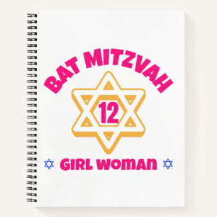 Bat Mitzvah Moderner Star von David Notizbuch