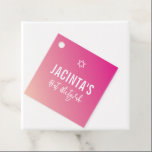 BAT MITZVAH Moderner Stern hellrosa Farbverlauf Geschenkanhänger<br><div class="desc">von kat massage >>> https://linktr.ee/simplysweetpaperie <<<</div>