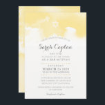 BAT MITZVAH Modernes, blassgelbes graues Aquarell Einladung<br><div class="desc">von kat massard >>> kat@simplysweetPAPERIE.com << - - - - - - - - - - - - - - - - - - - - - - - - - - - - - - - - - - - - - - Liebe das Design, aber möchte einige Veränderungen...</div>
