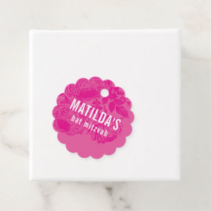 BAT MITZVAH Modernes, elegantes, florierendes hübs Geschenkanhänger