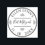 Bat Mitzvah oder Bar Mitzvah Personalisiert Inking Gummistempel<br><div class="desc">Bat Mitzvah oder Bar Mitzvah, eine Personalisierte Briefmarke aus Holzkautschuk. Personalisieren Sie, indem Sie Text löschen und mit Ihrem eigenen ersetzen. Wählen Sie Ihren bevorzugten Schriftart Stil, Farbe und Größe. Designelemente können bearbeitet werden: löschen, duplizieren, verkleinern, verschieben usw. Briefmarke des Designs auf Umschläge, Gastgeschenk-Taschen und vieles mehr. Viel Spaß! Glücklich...</div>