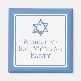 Bat Mitzvah Party Light Blue Star von David Magnet