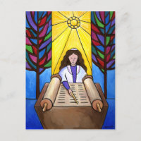 Bat Mitzvah Postcard