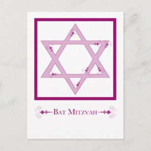 Bat Mitzvah Postkarte