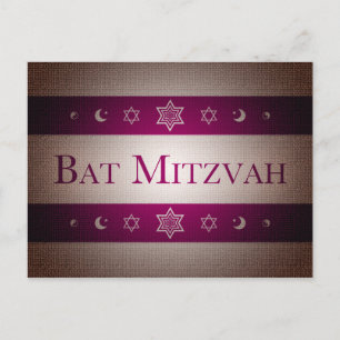 Bat Mitzvah Postkarte