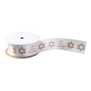Bat Mitzvah Rose Gold Personalisiert Gladay Satinband