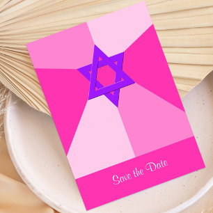 Bat Mitzvah Save the Date Einladungskarte