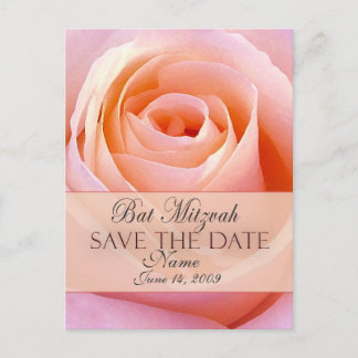 Bat Mitzvah Save the Date Postkarte anpassen