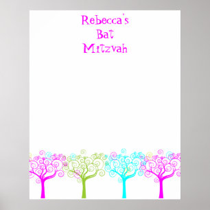 Bat Mitzvah Sign in Board Poster