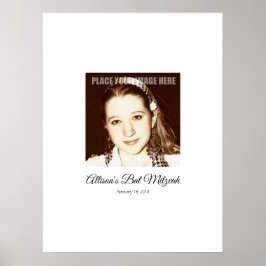 Bat Mitzvah Sign in Party Board Poster